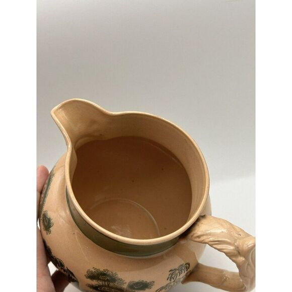 Copeland Spode's  Green/Tan Tower Small Pitcher England Small Rare HTF ‎ England - Picture 7 of 10